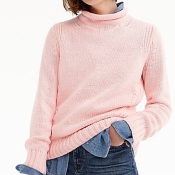 J. Crew Sweaters - J. Crew Pink 1988 Rollneck Sweater Mockneck NWT